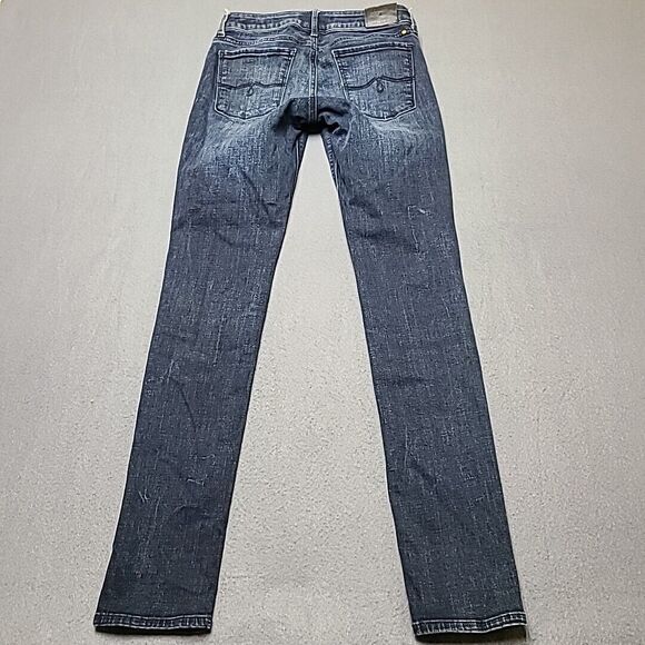 Lucky Brand Womens Jeans 2/26 Lolita Skinny Blue Stretch Faded Front - Picture 11 of 13